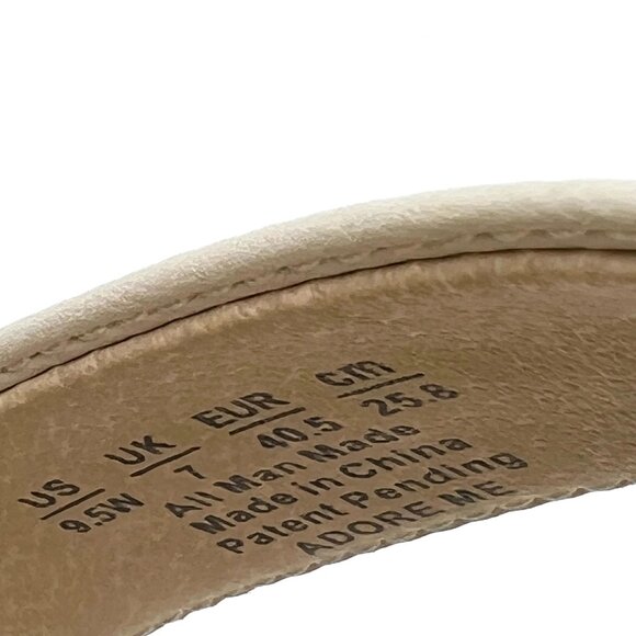 9.5W 9.5 WIDE WIDTH Lifestride Adore Me Cream Bone Ivory Dress Sandals Shoes - Picture 12 of 12